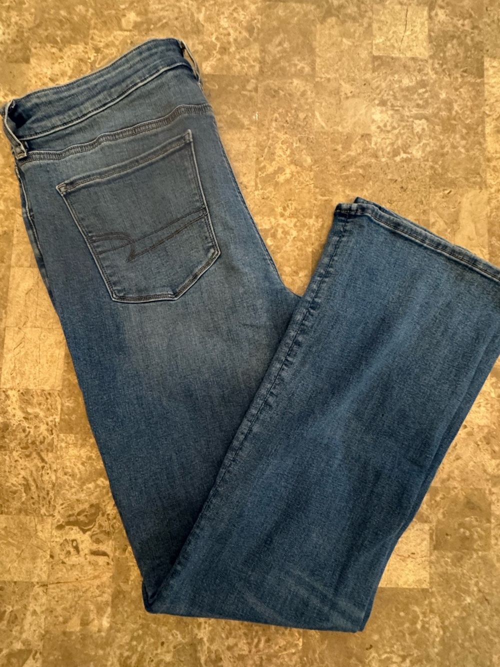 American Eagle Outfitters Hi-Rise Skinny Kick Jeans Size 18 Long - Picture 7 of 10